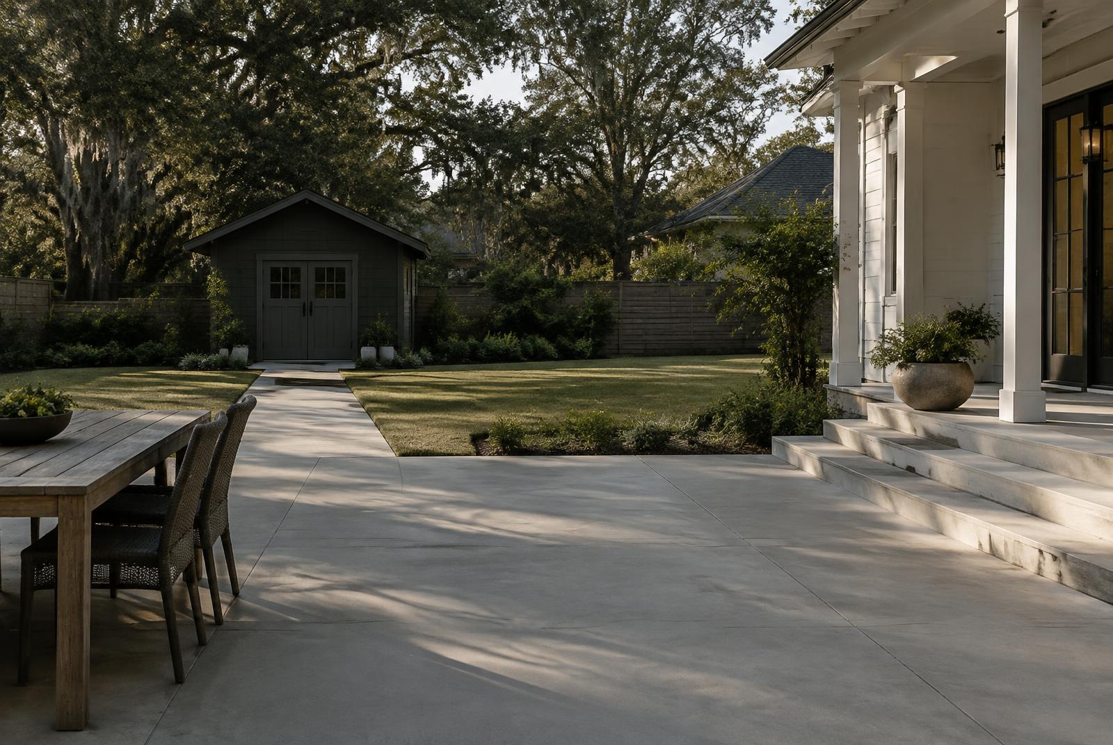 Concrete patios
